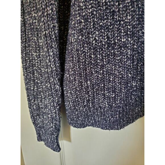 Ted Baker London Navy Blue Textured Cable Knit Wool Blend Sweater, Men's Large - Picture 11 of 11